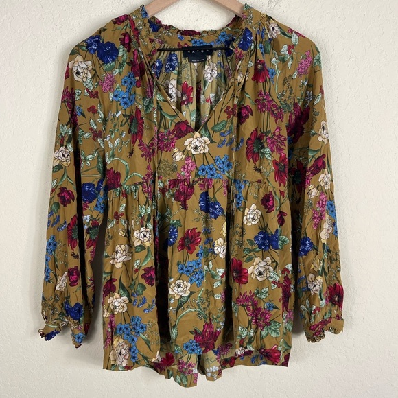 Hatch Maternity Alana Floral Long Sleeve Top Size 0 XS - Picture 2 of 7